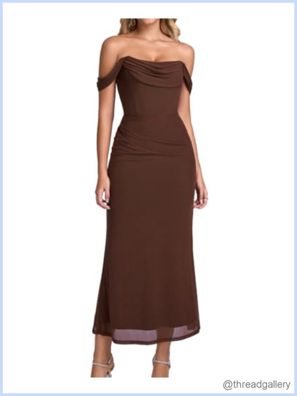 Off Shoulder Corset Formal Dress Mesh Bodycon Cocktail Wedding Guest Gown